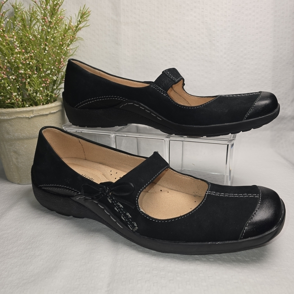 NATURALIZER DAILY BLACK SUEDE LEATHER MARY JANE CASUAL WOMENS SIZE 9.5